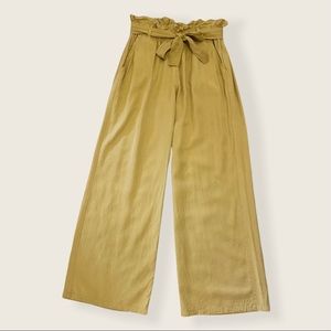 THREAD & SUPPLY Paperbag Belted Wide Leg Pants